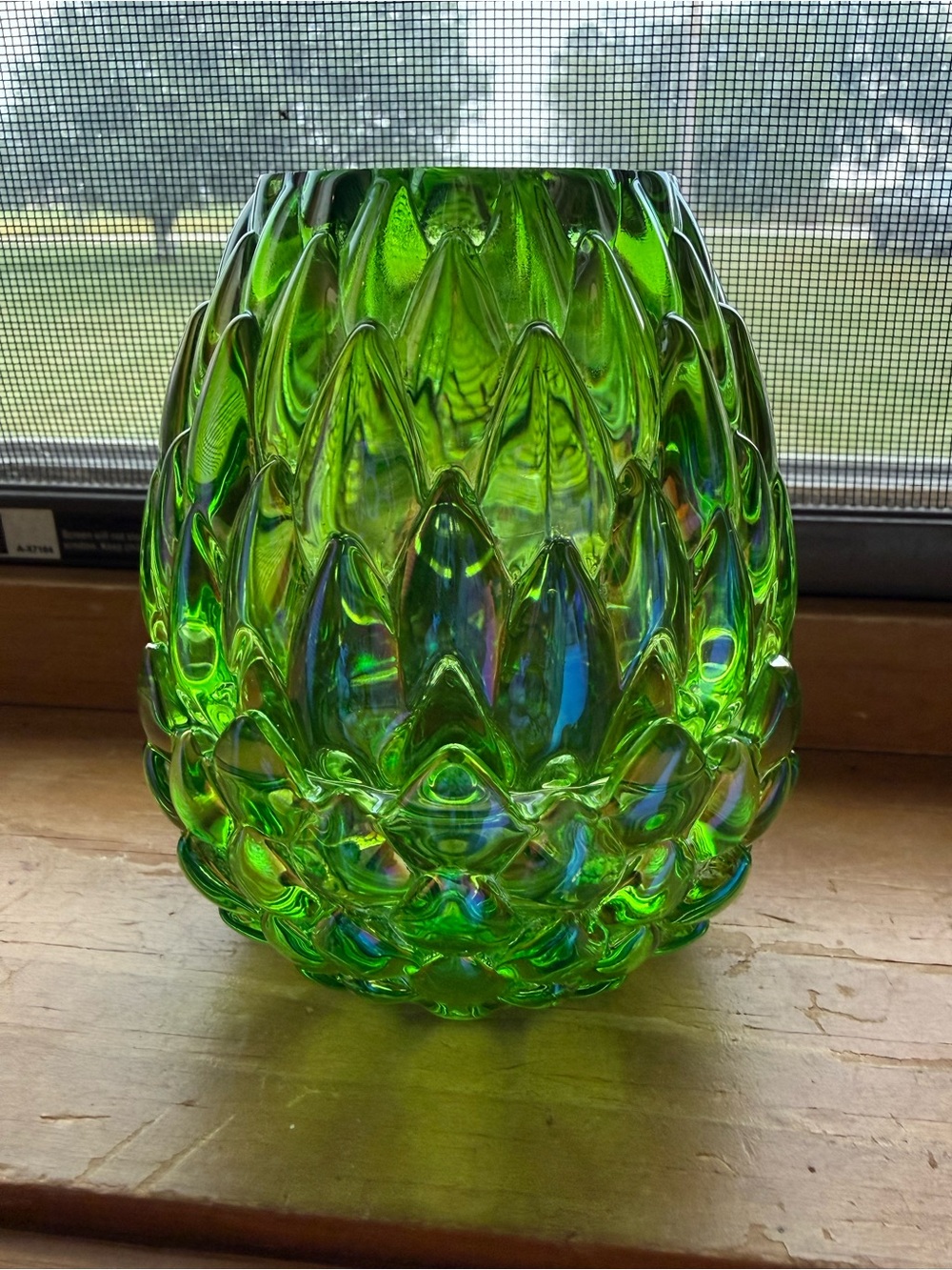 Green Dragon Egg fairy lamp, Olsen design